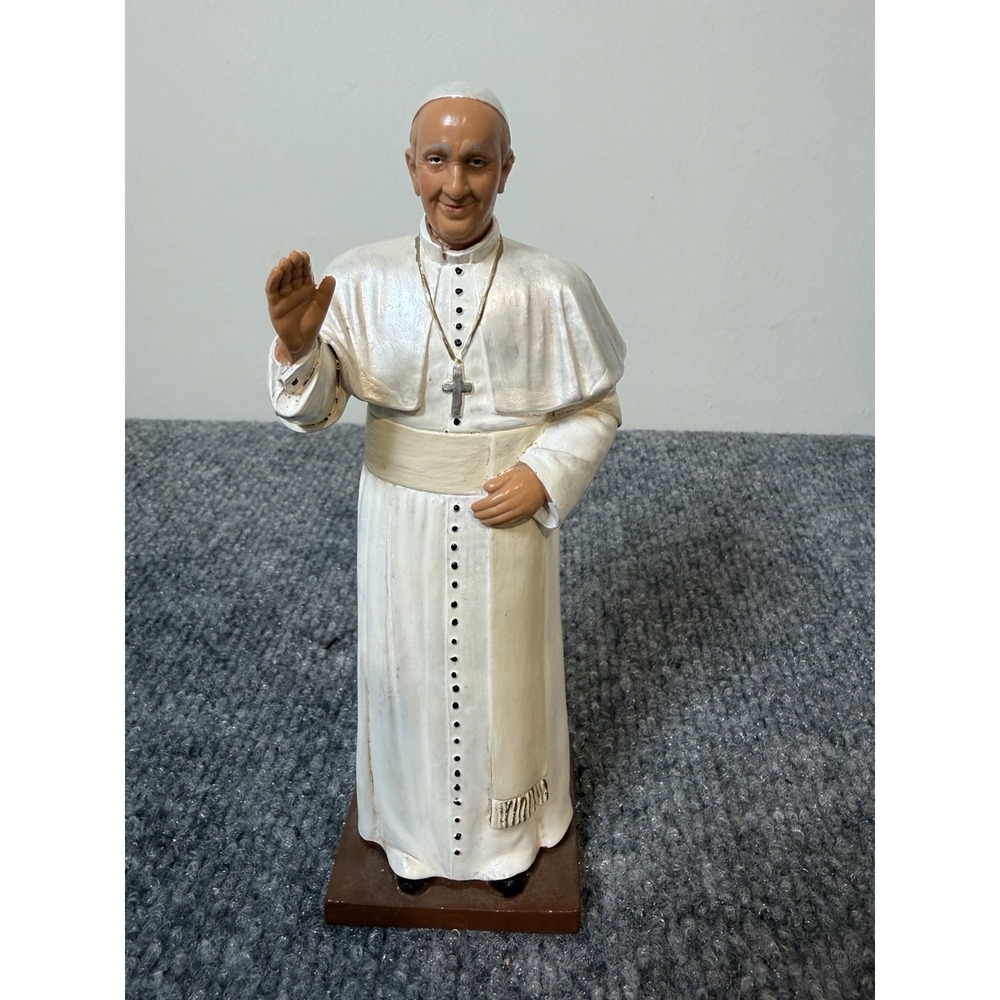 Pope Francis Figurine Statue 9" Religious Catholic Vatican Blessing Resin